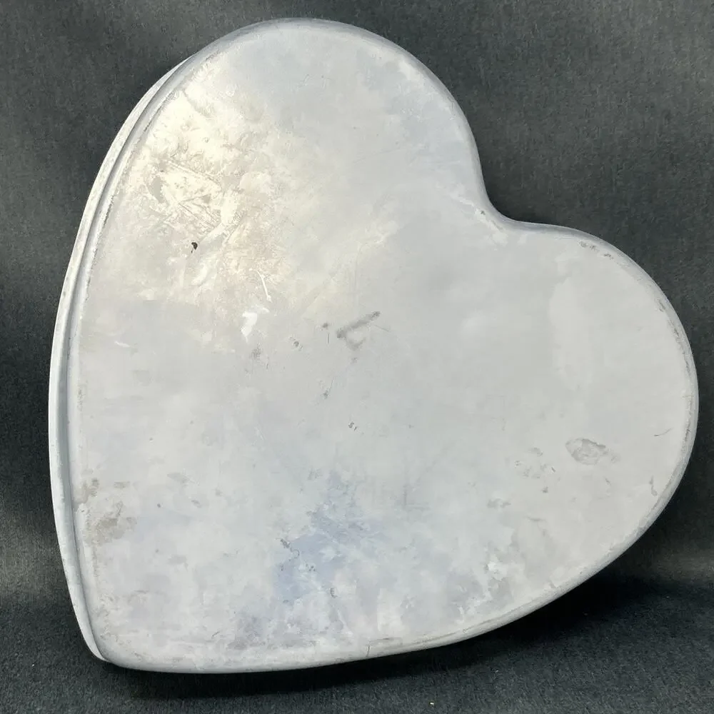 Vintage 1971 Wilton Heart Cake Pan 502-1298 Aluminum Mold Made in Korea READ